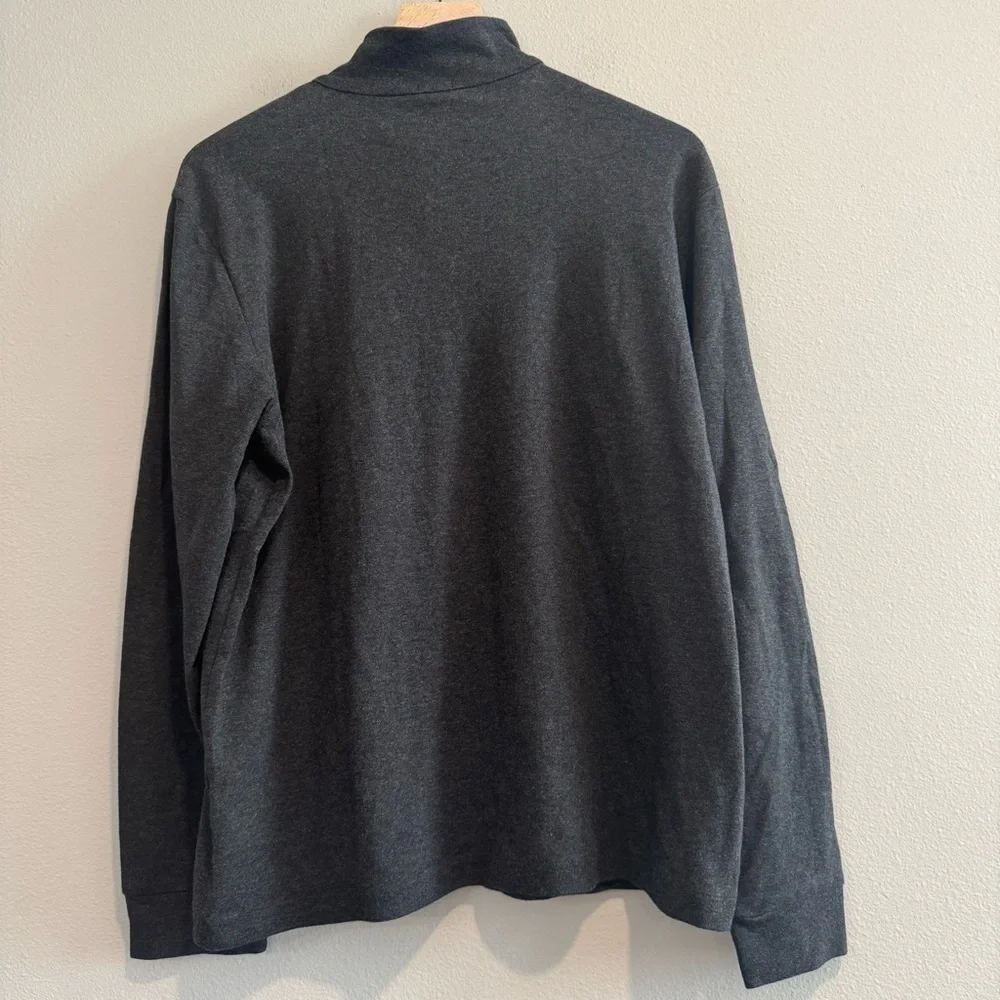 Hugo Boss 1/4 Zip Pullover Sweatshirt Pima Cotton L - Picture 2 of 4